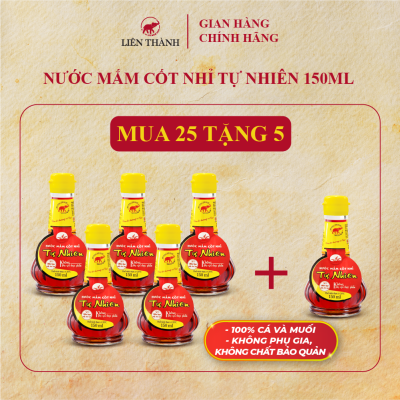 [MUA 25 TẶNG 5] NƯỚC MẮM CỐT NHỈ TỰ NHIÊN LIÊN THÀNH 150ML 