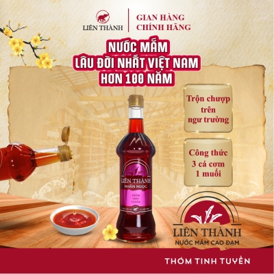 Nước Mắm Liên Thành Nhãn Ngọc 40 độ đạm 500ml chai thủy tinh